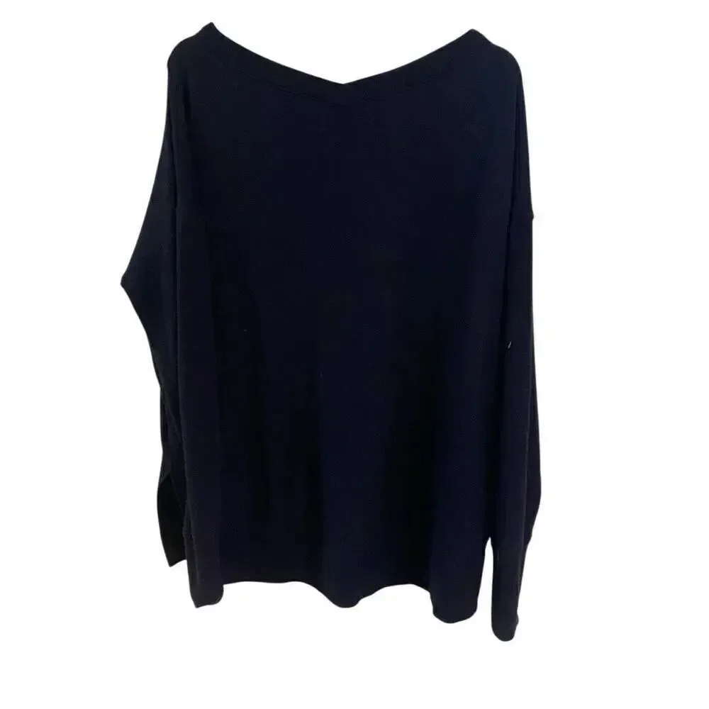 Athleta long sleeve black sweatshirt large